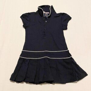 US Polo Assn Pleated Uniform Dress Girls Size Medium 5/6